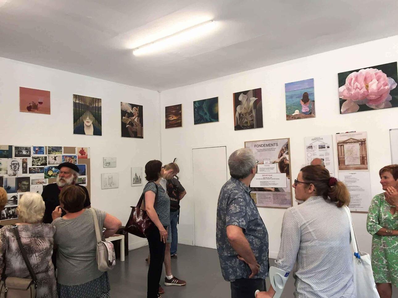 exposition vernissage bollene adp nuances chromatiques cours peinture artistes art culture