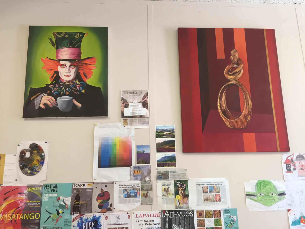 exposition vernissage bollene adp nuances chromatiques cours peinture artistes art culture